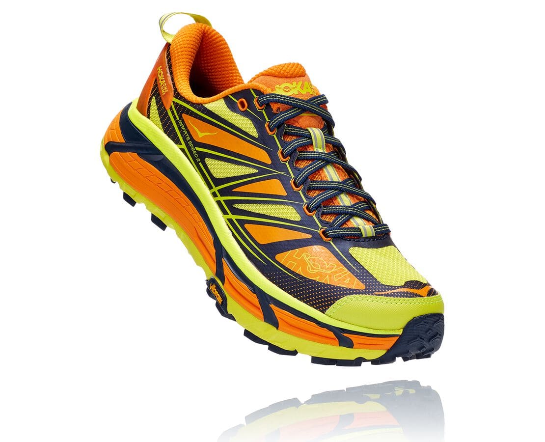 Hoka One One Mafate Speed 2 Férfi Túracipő Világos Arany / Rózsaszín [EDCVA-6023]